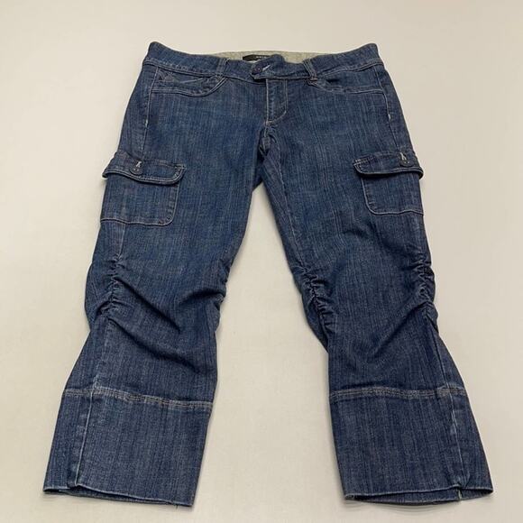nOir Jewelry Denim - NOIR Women’s 8 Cargo Crop Blue Jeans